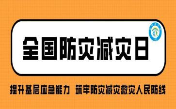 防灾减灾日宣传活动总结6篇