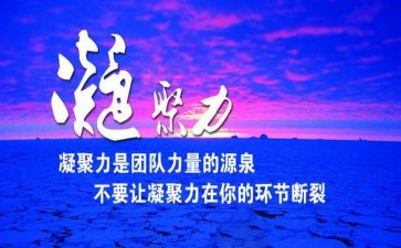 凝聚力心得推荐5篇