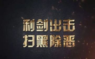 扫黑办工作个人总结6篇