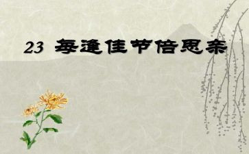 思亲人作文优质6篇