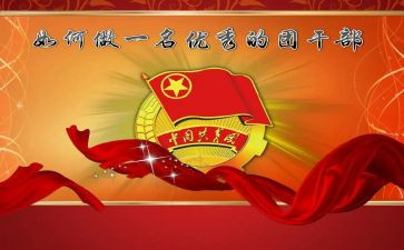 市级优秀团干部主要事迹7篇