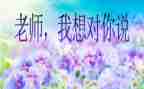 我想对您说爸爸作文6篇